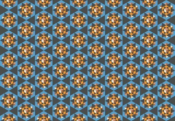 Seamless abstract background with geometric elements