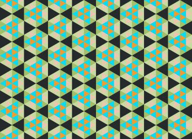 Altıgen desenli modern renkli arkaplan