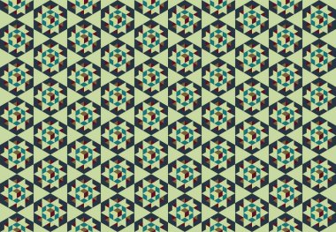 Altıgen desenli modern renkli arkaplan