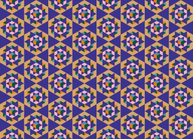 Altıgen desenli modern renkli arkaplan