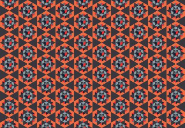 Altıgen desenli modern renkli arkaplan