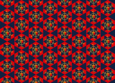 Altıgen desenli modern renkli arkaplan