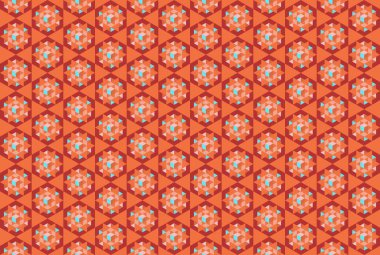 Tekrarlanan şekillerle soyut yaratıcı arkaplan