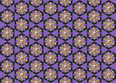 Tekrarlanan şekillerle soyut yaratıcı arkaplan