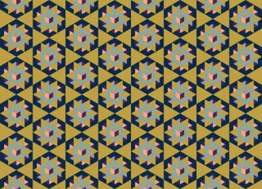 Altıgen desenli modern renkli arkaplan