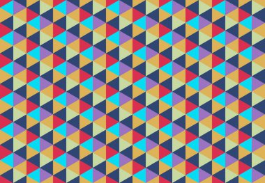 Altıgen desenli modern renkli arkaplan