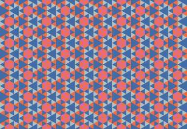 Altıgen desenli modern renkli arkaplan