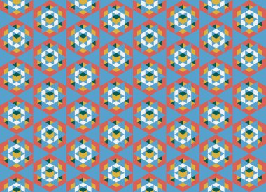 Tekrarlanan şekillerle soyut yaratıcı arkaplan