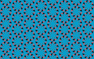 Tekrarlanan şekillerle soyut yaratıcı arkaplan