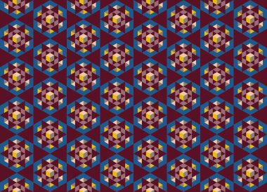 Altıgen desenli modern renkli arkaplan