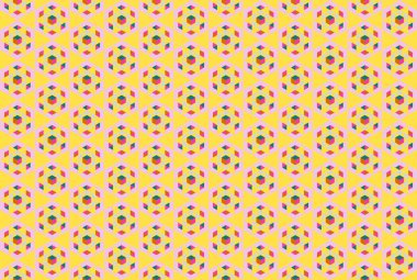 Altıgen desenli modern renkli arkaplan