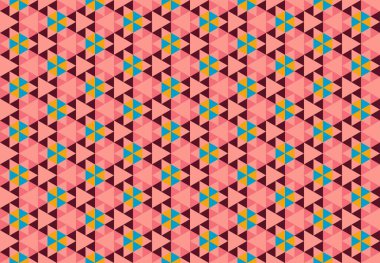 Altıgen desenli modern renkli arkaplan