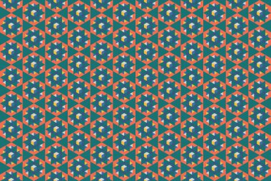 Altıgen desenli modern renkli arkaplan