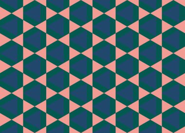 Altıgen desenli modern renkli arkaplan