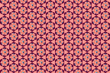 Tekrarlanan şekillerle soyut yaratıcı arkaplan