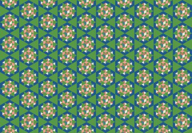 Tekrarlanan şekillerle soyut yaratıcı arkaplan