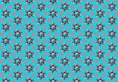 Tekrarlanan şekillerle soyut yaratıcı arkaplan