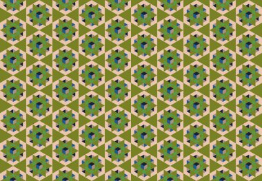 Altıgen desenli modern renkli arkaplan