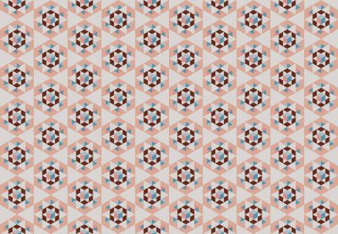 Altıgen desenli modern renkli arkaplan