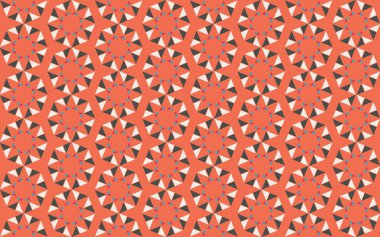 Tekrarlanan şekillerle soyut yaratıcı arkaplan