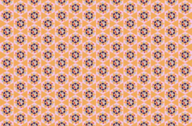 Tekrarlanan şekillerle soyut yaratıcı arkaplan