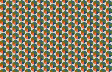 Altıgen desenli modern renkli arkaplan