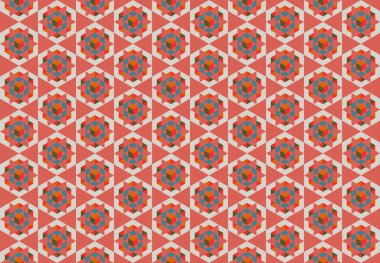 Tekrarlanan şekillerle soyut yaratıcı arkaplan