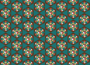 Geometrik elementlerle kusursuz soyut arkaplan