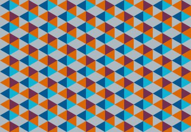 Altıgen desenli modern renkli arkaplan