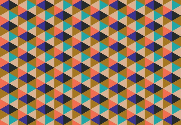 Abstract creative background with repeated shapes