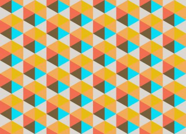 Altıgen desenli modern renkli arkaplan