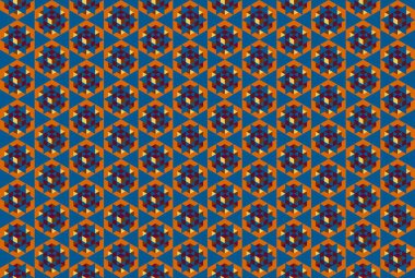 Altıgen desenli modern renkli arkaplan