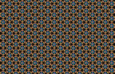 Tekrarlanan şekillerle soyut yaratıcı arkaplan