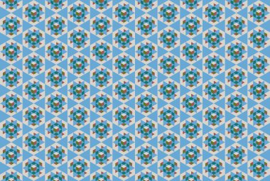 Altıgen desenli modern renkli arkaplan