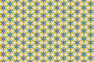 Tekrarlanan şekillerle soyut yaratıcı arkaplan