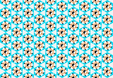 Tekrarlanan şekillerle soyut yaratıcı arkaplan