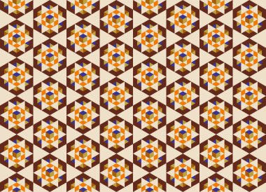 Tekrarlanan şekillerle soyut yaratıcı arkaplan