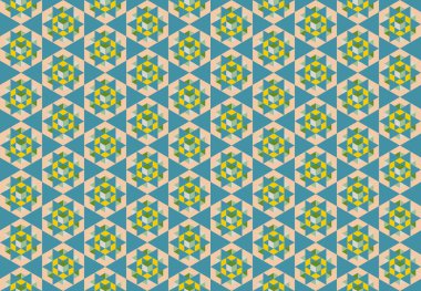 Altıgen desenli modern renkli arkaplan