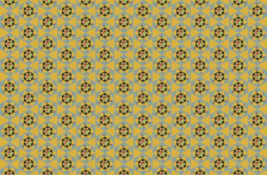 Altıgen desenli modern renkli arkaplan