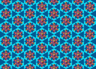 Tekrarlanan şekillerle soyut yaratıcı arkaplan