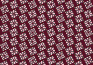 Tekrarlanan şekillerle soyut yaratıcı arkaplan