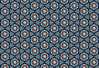 Altıgen desenli modern renkli arkaplan