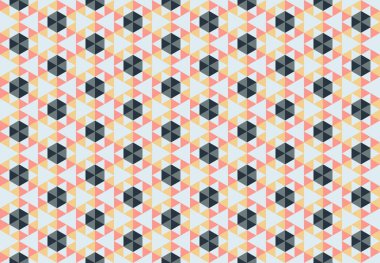 Altıgen desenli modern renkli arkaplan