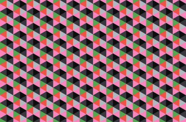 Tekrarlanan şekillerle soyut yaratıcı arkaplan