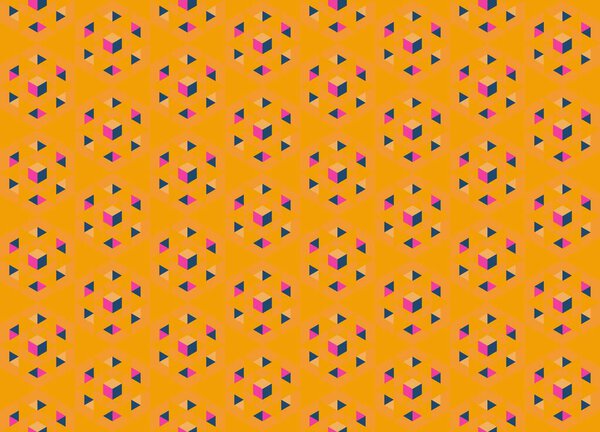 Modern colorful backdrop with hexagonal pattern