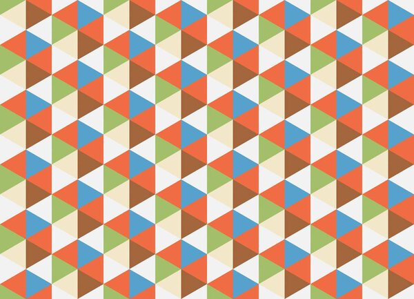 Modern colorful backdrop with hexagonal pattern