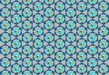 Altıgen desenli modern renkli arkaplan