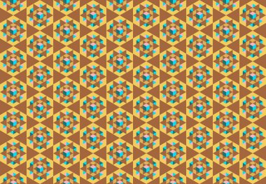 Altıgen desenli modern renkli arkaplan