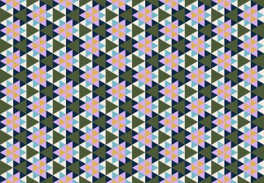 Geometrik elementlerle kusursuz soyut arkaplan