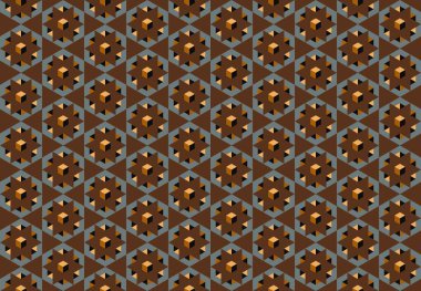 Altıgen desenli modern renkli arkaplan